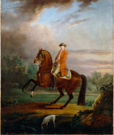 A Man, Called Noel Desenfans on Horseback by Francis Bourgeois